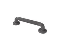 Fitzroy Of London Plastic Fluted Grab Rail, Concealed Fixings, 36mm Diameter, 300mm, Grey (Ral 7005)