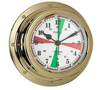 Fitzroy QuickFix Radio Silence Clock, Brass, White
