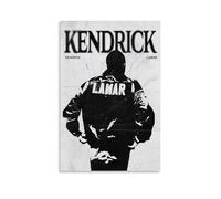 FIUTXWQFX Kendrick Poster Lamar Music Rapper Rvintage Posters for Room Aesthetic Canvas Wall Art Bedroom Decor12x18inch(30x45cm)