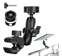 FIUTY for 2025 Starlink Mini Clamp Mount and 2024 Pipe Adapters, Born for Starlink Mini Pipe Adapter and Flat Mount for RV/Pole/Yacht/Camper/Guardrails, 2 in 1 Design