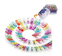 FIV Sewing Clips 100pcs Plastic Sewing Clips Quilting Crafting Clips Wonder Clips No Pins Clips for Dressmaking Crafting Patchwork Haberdashery