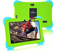 Fivahiva Kids Tablet 7 inch Android 12 with Proof Case, Parental Control, 2GB+32GB, HD Display, Dual Camera, WIFI, Bluetooth, Children for Ages 3-10（Green）