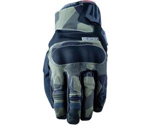 Five BOXER WP Motorcycle Gloves, green-yellow, size L for Men