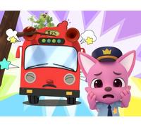 Five Buses Jumping on the Road