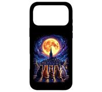 Five Cats On Roof Staring At Cosmos And Moon Case for iPhone 17 Pro Max