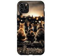 Five Cats on Roof Urban City View Case for iPhone 11 Pro Max