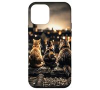 Five Cats on Roof Urban City View Case for iPhone 12 mini