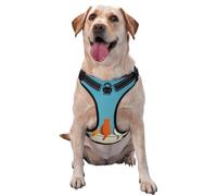 Five Cats On White Wall Minimalist No Pull Dog Harness Adjustable Reflective Oxford Easy Control Medium Large Dog Harness