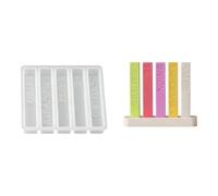 Five Cavity Silicone Casting Mold Set Decorative Pillar Tray for Wax Resin Plaster Soap Hobby Projects Use Pillar Tray Wax Pour Mold Home Decor Casting Release Liner Hobby Maker Silicone