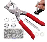 Five Claw Buckle Tool Set - Hand Press Pliers, Lightweight Heavy Duty Rubber Tips Pliers | Fastener Tool Kit for Metal, Boat Cover, Canvas, Sewing, Traps