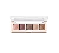 Five-Color Eyeshadow Palette, Shimmery Earth Tones, Matte and Highlight Shades, Silky Texture, Long-Lasting and Blending, Waterproof, Suitable for Natural Everyday Makeup for Mature Women