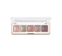 Five-Color Eyeshadow Palette, Shimmery Earth Tones, Matte and Highlight Shades, Silky Texture, Long-Lasting and Blending, Waterproof, Suitable for Natural Everyday Makeup for Mature Women