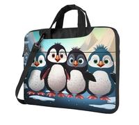 Five cute penguins Laptop Bag Shockproof Computer Carrying Case with Shoulder Strap Messenger Shoulder Bag Briefcase 13 inch