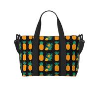 Five Different Pineapples Print Gym Bag for Women, Weekender Overnight Bag,Personal Item Bag, Shoulder Bag for Women Men,One Size