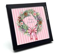 Five Dollar Shake 6 Luxury Christmas Cards Candy Stripe Wreath Xmas Box Set