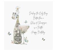Five Dollar Shake Birthday Card Bottle of Champagne - Luxury Greeting Card