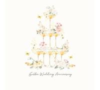 Five Dollar Shake - Golden Wedding Anniversary Greeting Card - 16 x 16 CM