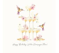 Five Dollar Shake - Happy Birthday, Let the Champagne Flow - 16 x 16 CM