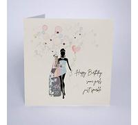 Five Dollar Shake Happy Birthday Some Girls Just Sparkle greetings card
