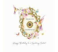 Five Dollar Shake - Happy Birthday to a Sparkling Sister! Greeting Card - 16 x 16 CM