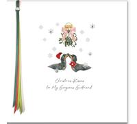 Five Dollar Shake Large Christmas Card Girlfriend Dachshund Luxury Xmas Card