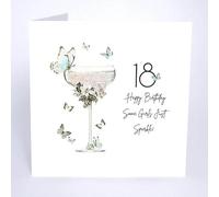 Five Dollar Shake Luxury 18th Birthday Card Cocktail Girl Sparkle - Stylish Design