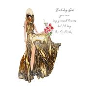 Five Dollar Shake Luxury Birthday Card Miley Cyrus Buy Myself Flowers - Quality