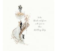 Five Dollar Shake Luxury Wedding Card Bride and Groom Couple - Quality Sparkle