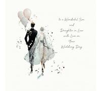 Five Dollar Shake Luxury Wedding Card Son and Daughter-in-Law - Quality Sparkle