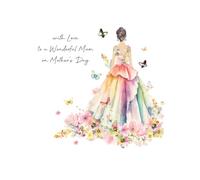 Five Dollar Shake - Mother's Day Card - With Love to a Wonderful Mum - (21 x 21 CM)