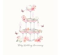 Five Dollar Shake - Ruby Wedding Anniversary Greeting Card - 16 x 16 CM