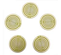 Five Elements Polarization Energy Disc, 5-Pack, Multi-Frequency Oscillating Copper Antenna, Passive Environmental Energy, Chemical- & Radiation- Wellness Device for Adults(Yellow)