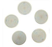Five Elements Polarization Energy Disc for Natural Pain Relief & Wellness - Multi-Frequency Oscillation Device for Headache Muscle Soreness - Copper Track Pendant 10cm(White)