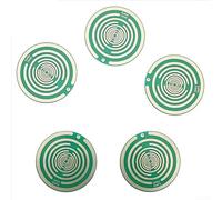 Five Elements Polarization Energy Disc Set - Natural Pain Relief for Headaches & Muscle Soreness - Copper Track Wellness Pendant for Sciatica & Arthritis - 10cm Diameter(Green)