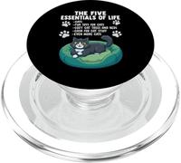 Five Essentials of Life for Cat Lovers and Owners PopSockets PopGrip for MagSafe
