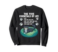 Five Essentials of Life for Cat Lovers and Owners Sweatshirt