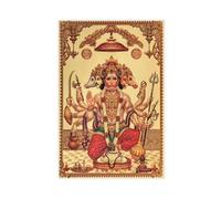 Five-Faced Hanuman Vintage Poster Canvas Poster Wall Art Print Picture Paintings 20x30inch(50x75cm)