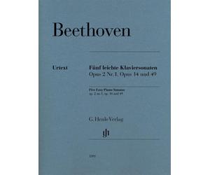 Five Famous Piano Sonatas piano Urtext Beethoven G. Henle Verlag Paperback