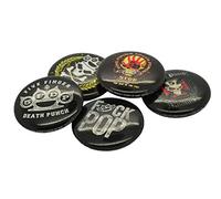Five Finger Death Punch badge Band logo Knuckles Official 5 x Pin Button One Size