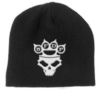 Five Finger Death Punch - Beanie Hat (Unisex-U) Knuckle-Duster Logo & Skull (Nero)