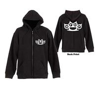 Five Finger Death Punch - Felpa Con Cappuccio E Zip Small Knuckles