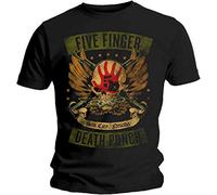 Five Finger Death Punch 'Locked & Loaded' T-Shirt (Medium) Black