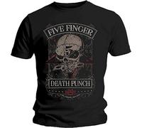 Five Finger Death Punch Men39;s Wicked T-Shirt Black