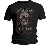 Five Finger Death Punch Men39;s Wicked T-Shirt Black