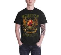Five Finger Death Punch T Shirt Locked & Loaded Band Logo Official Mens Black S