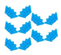 Five Finger Hair Braider 10pcs Blue Plastic Resin Updo Tool | Reusable Sectioning Aid, Fivefinger Design for Women, Busy Mornings and Schools