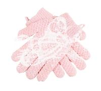 Five Finger Wash Gloves - Scrub Glove Den | Bath Wash Glove with Fingers, Scrubbing Gloves for Body, Washable Portable Bath Accessories for Home Travel Spa Gym
