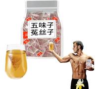 Five Flavors Goji Berry Tea,Schisandra Dodder Tea,50 Bags/Box Five-Flavor Goji Berries,Chinese Kidney Care Tea,Health Liver Care Tea,Five Flavors Wolfberry Tea (2Box)