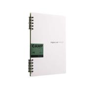 Five-Hole Clip Solid Color Loose-Leaf Book is not Easy to disassemble and Simple Notebook -A5 Green