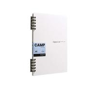 Five-Hole Clip Solid Color Loose-Leaf Notebook is not Easy to be Disassembled and Simple -A5 Blue